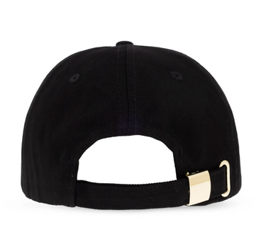 Gorra Versace negra bordado oro